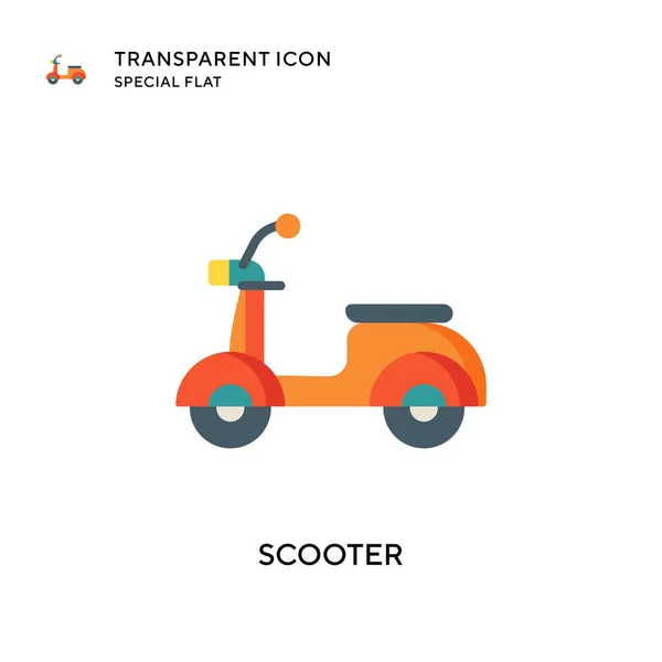 Scooter Vektor Symbol Flache Illustration Eps Vektor — Stockvektor