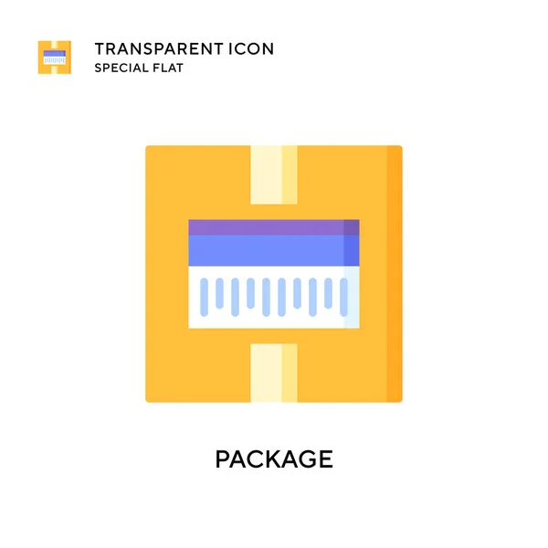 Package Vector Icon Flat Style Illustration Eps Vector — Stock Vector