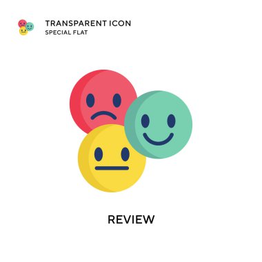 Vektör simgesini gözden geçir. Düz çizim. EPS 10 vektörü.