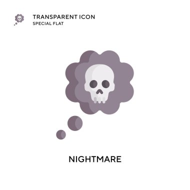 Kabus vektör simgesi. Düz çizim. EPS 10 vektörü.