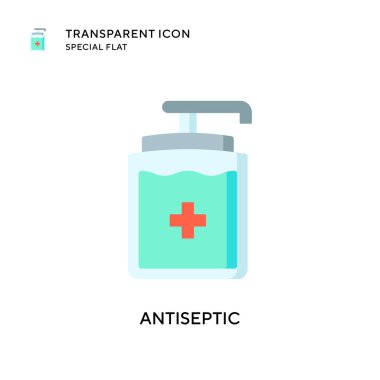 Antiseptik vektör ikonu. Düz çizim. EPS 10 vektörü.