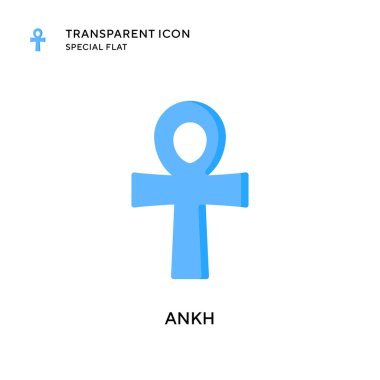 Ankh vektör simgesi. Düz çizim. EPS 10 vektörü.