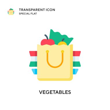 Sebze vektör simgesi. Düz çizim. EPS 10 vektörü.