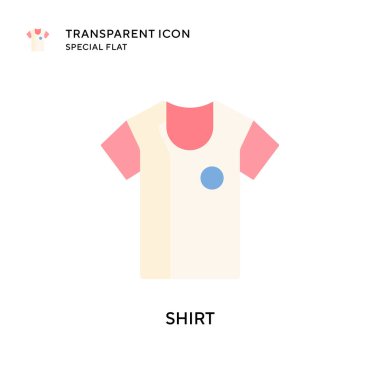 Gömlek vektör simgesi. Düz çizim. EPS 10 vektörü.