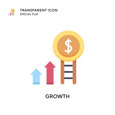 Büyüme vektör simgesi. Düz çizim. EPS 10 vektörü.