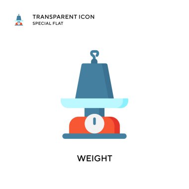 Ağırlık vektör simgesi. Düz çizim. EPS 10 vektörü.