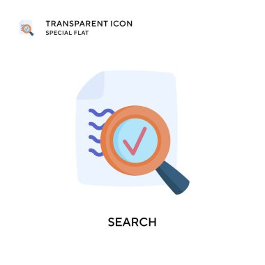 Arama vektör simgesi. Düz çizim. EPS 10 vektörü.