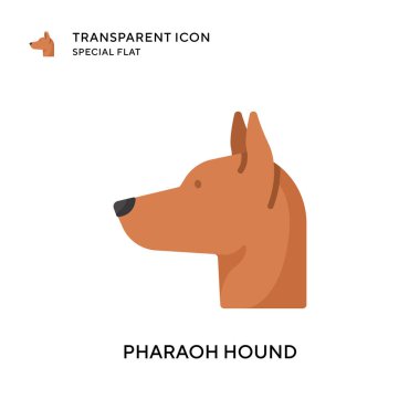 Firavun av köpeği vektör ikonu. Düz çizim. EPS 10 vektörü.