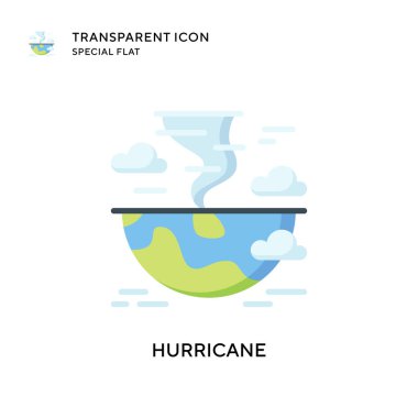 Kasırga vektör ikonu. Düz çizim. EPS 10 vektörü.