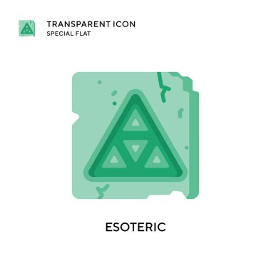 Esrarengiz vektör simgesi. Düz çizim. EPS 10 vektörü.