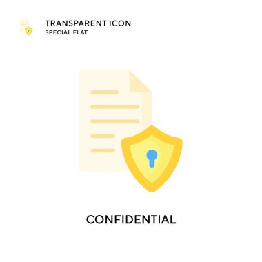 Gizli vektör simgesi. Düz çizim. EPS 10 vektörü.