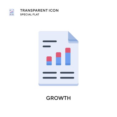 Büyüme vektör simgesi. Düz çizim. EPS 10 vektörü.