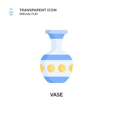 Vazo vektör simgesi. Düz çizim. EPS 10 vektörü.