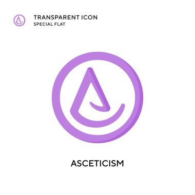 Münzevi vektör simgesi. Düz çizim. EPS 10 vektörü.