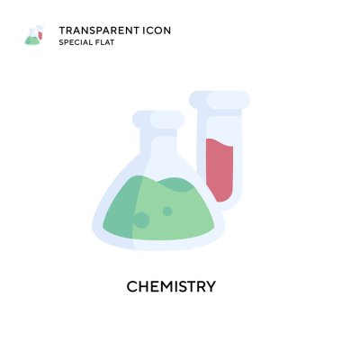 Kimya vektör simgesi. Düz çizim. EPS 10 vektörü.
