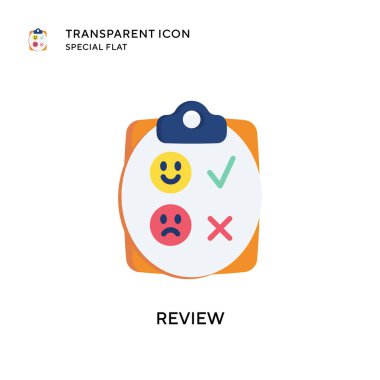 Vektör simgesini gözden geçir. Düz çizim. EPS 10 vektörü.