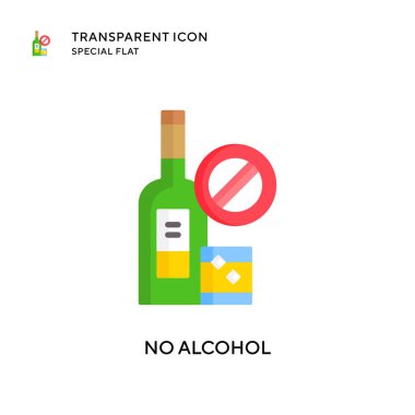 Alkol vektör simgesi yok. Düz çizim. EPS 10 vektörü.