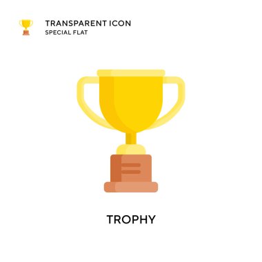 Ödül vektör simgesi. Düz çizim. EPS 10 vektörü.