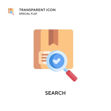 Arama vektör simgesi. Düz çizim. EPS 10 vektörü.