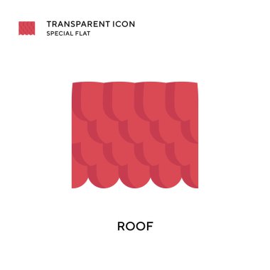 Çatı vektör simgesi. Düz çizim. EPS 10 vektörü.