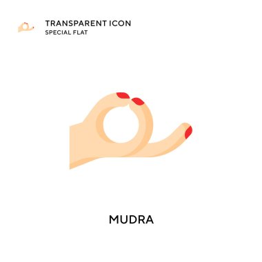 Mudra vektör simgesi. Düz çizim. EPS 10 vektörü.