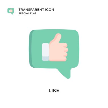 Vektör simgesi gibi. Düz çizim. EPS 10 vektörü.