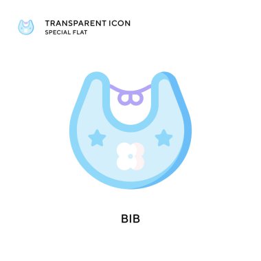 Bib vektör simgesi. Düz çizim. EPS 10 vektörü.