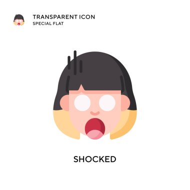 Şok vektör simgesi. Düz çizim. EPS 10 vektörü.