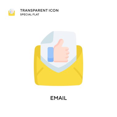 E- posta vektör simgesi. Düz çizim. EPS 10 vektörü.