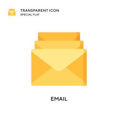 E- posta vektör simgesi. Düz çizim. EPS 10 vektörü.