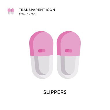 Terlik vektör simgesi. Düz çizim. EPS 10 vektörü.