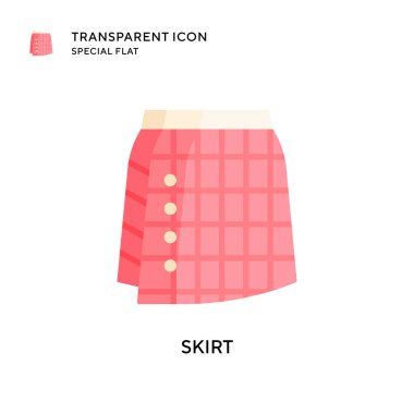 Etek vektör simgesi. Düz çizim. EPS 10 vektörü.