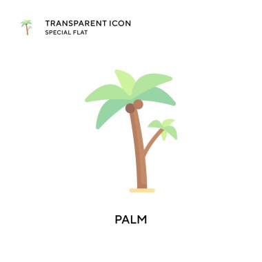 Avuç içi vektör simgesi. Düz çizim. EPS 10 vektörü.