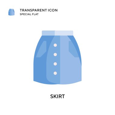 Etek vektör simgesi. Düz çizim. EPS 10 vektörü.