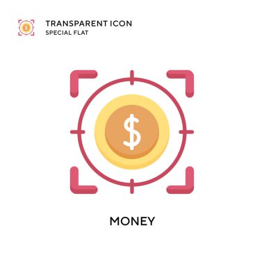 Para vektör simgesi. Düz çizim. EPS 10 vektörü.