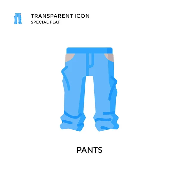 Pants Vector Icon Flat Style Illustration Eps Vector — Stock Vector