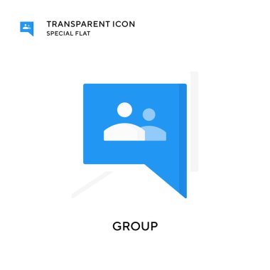 Grup vektör simgesi. Düz çizim. EPS 10 vektörü.