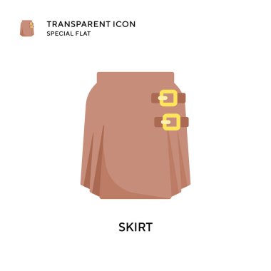 Etek vektör simgesi. Düz çizim. EPS 10 vektörü.