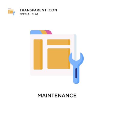 Bakım vektör simgesi. Düz çizim. EPS 10 vektörü.