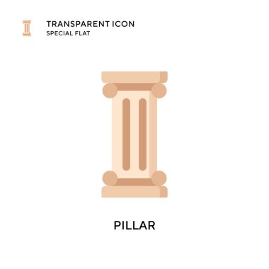 Sütun vektör simgesi. Düz çizim. EPS 10 vektörü.