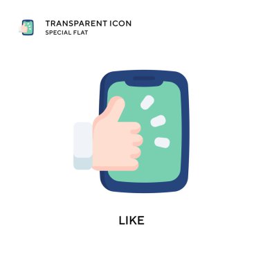 Vektör simgesi gibi. Düz çizim. EPS 10 vektörü.