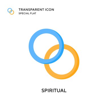 Ruhani vektör ikonu. Düz çizim. EPS 10 vektörü.