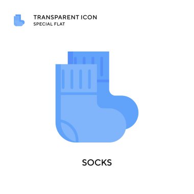Çorap vektör ikonu. Düz çizim. EPS 10 vektörü.