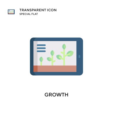 Büyüme vektör simgesi. Düz çizim. EPS 10 vektörü.