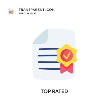 En çok izlenen vektör simgesi. Düz çizim. EPS 10 vektörü.