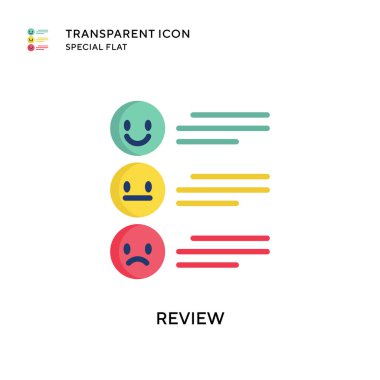 Vektör simgesini gözden geçir. Düz çizim. EPS 10 vektörü.