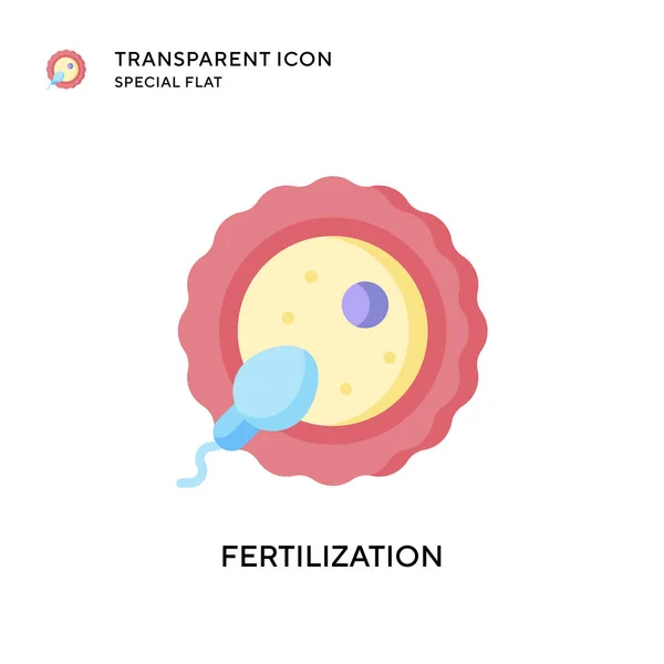 Icona Del Vettore Fecondazione Illustrazione Stile Piatto Vettore Eps — Vettoriale Stock