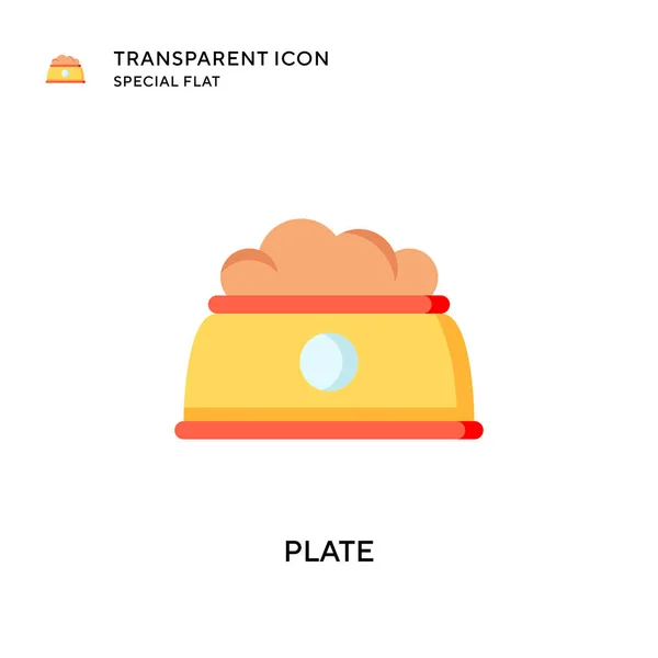 Plate Vector Icon 스타일의 일러스트 Eps — 스톡 벡터