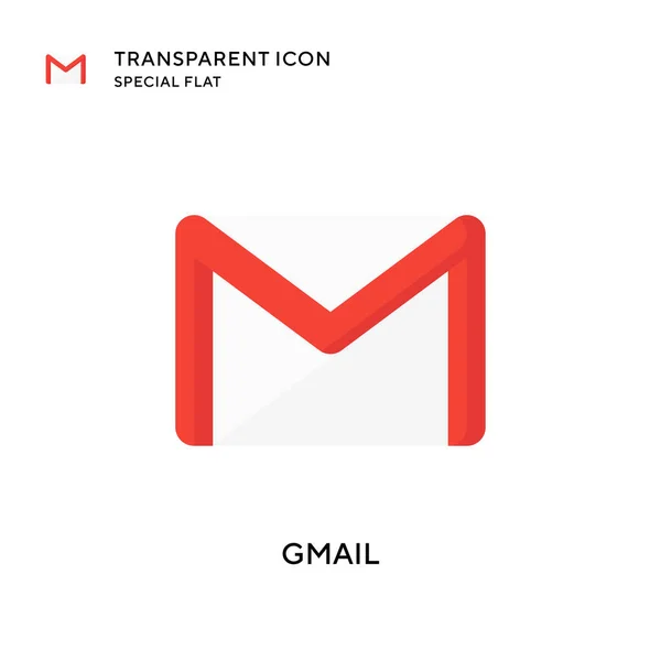 Gmail vektör simgesi. Düz çizim. EPS 10 vektörü.