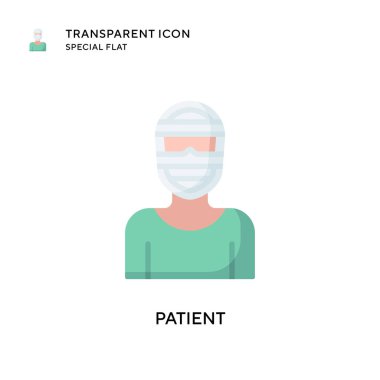 Hasta vektör ikonu. Düz çizim. EPS 10 vektörü.